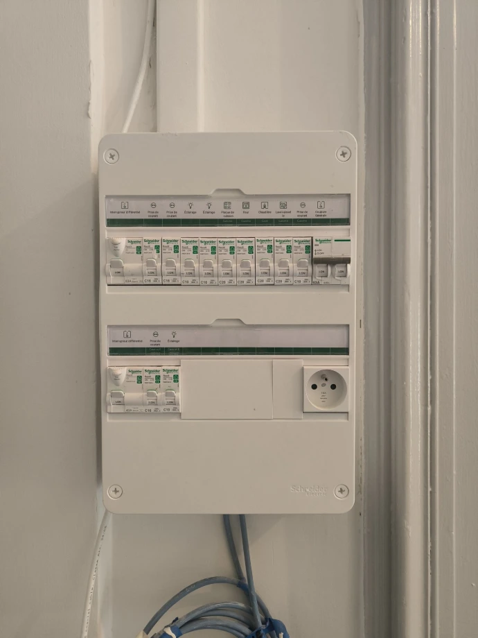 Tableau électrique avant rénovation